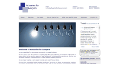 Desktop Screenshot of actuariesforlawyers.com