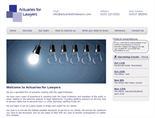 Tablet Screenshot of actuariesforlawyers.com
